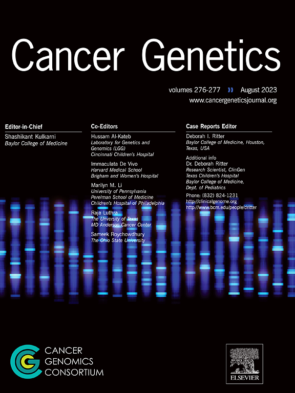 Go to journal home page - Cancer Genetics